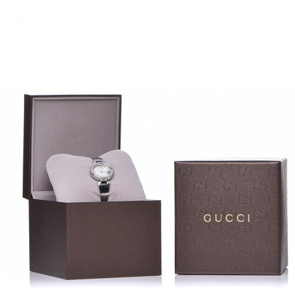 Gucci Stainless Steel Diamond Mother of Pearl 27mm Guccissima Quartz Watch 6 of 6
