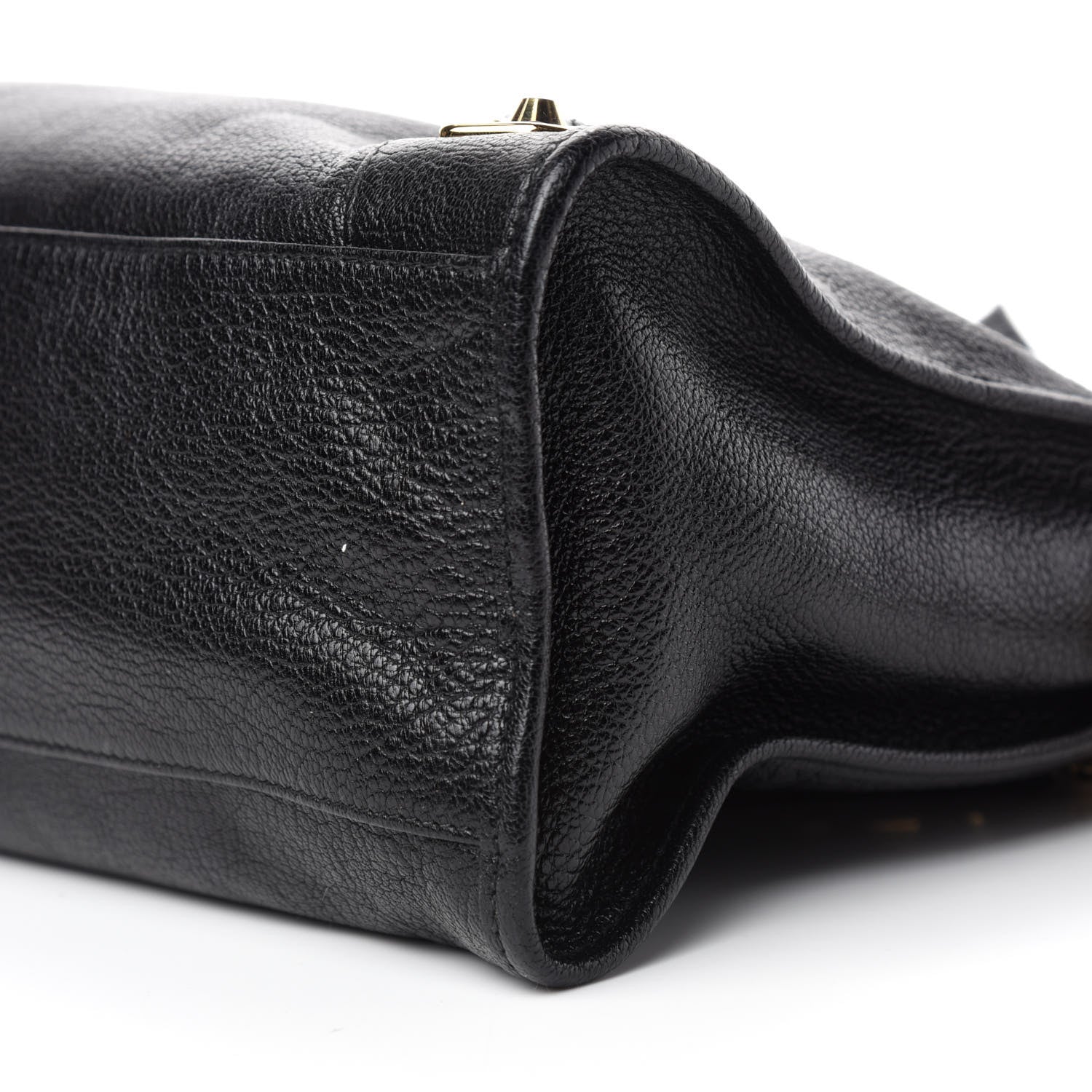 Balenciaga Chevre Gold Metallic Edge Hardware City Black 7 of 10