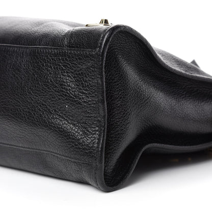 Balenciaga Chevre Gold Metallic Edge Hardware City Black 7 of 10