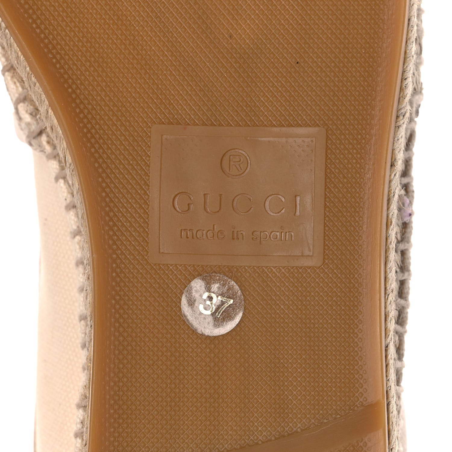 Gucci Canvas Logo Espadrilles 37 Greggio White 6 of 12