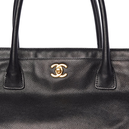 Chanel Calfskin Cerf Executive Shopper Tote Black 11 of 11