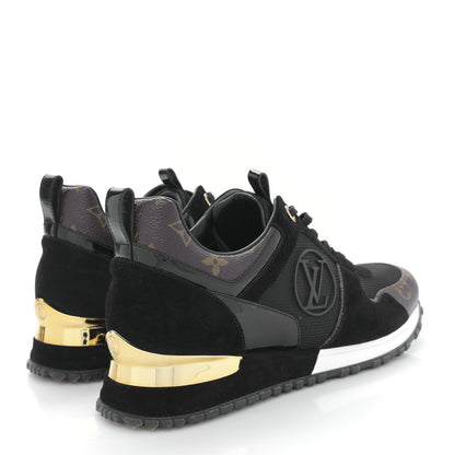 Louis Vuitton Suede Monogram Run Away Sneakers 39 Black 4 of 8