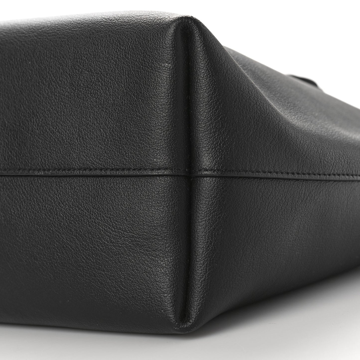 Calfskin Large Shopping Tote Black