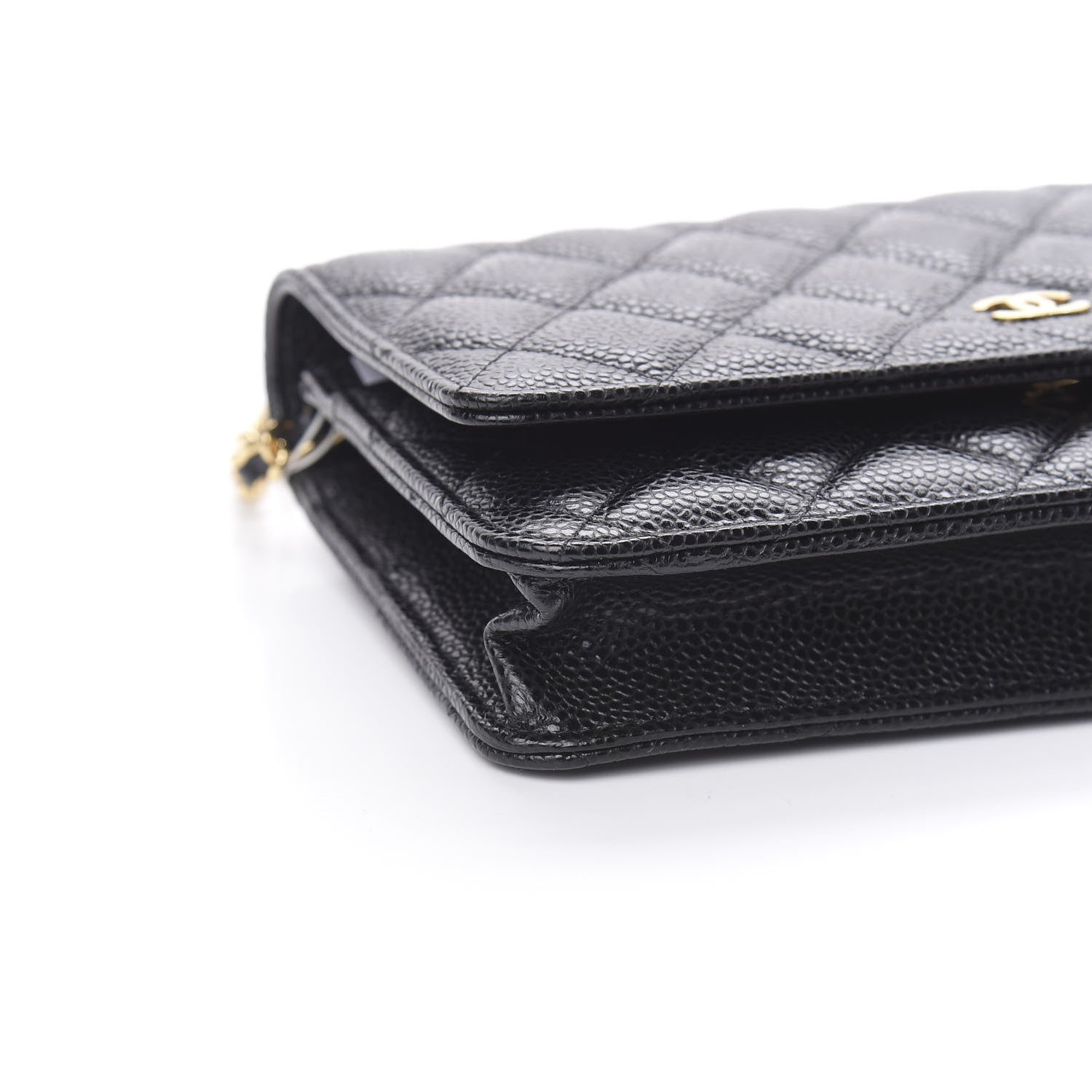 Chanel Caviar Quilted Wallet On Chain WOC Black 9 of 12