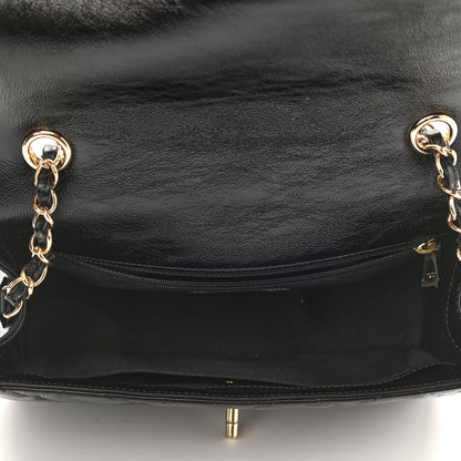 Chanel Crumpled Glazed Lambskin Quilted Small Flap Black 4 of 9