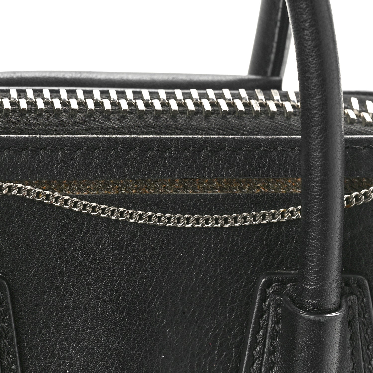 Givenchy Calfskin Chain Detail Mini Antigona Black 9 of 11