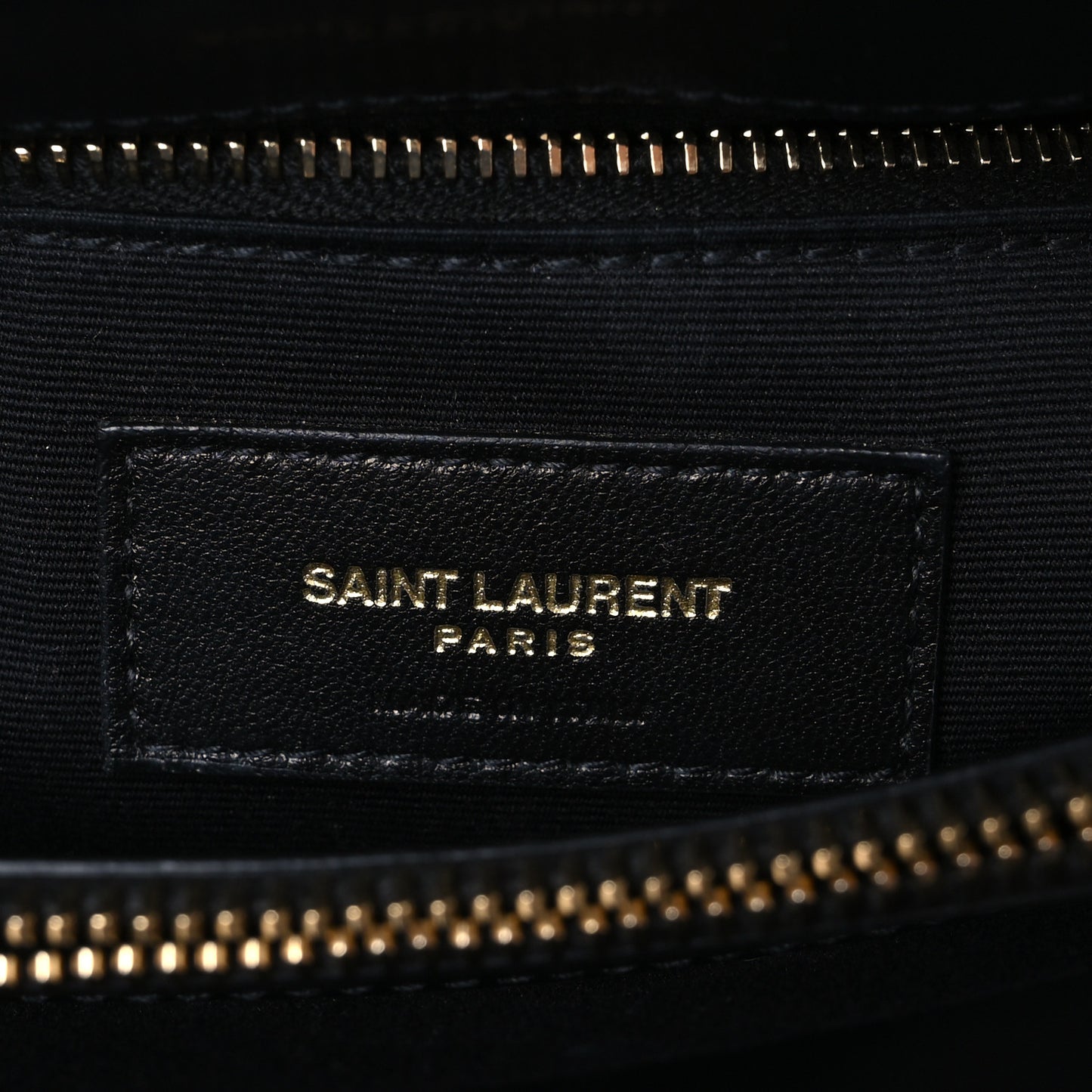 Calfskin Y Quilted Monogram Medium Loulou Chain Satchel Black
