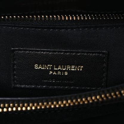 Saint Laurent Calfskin Y Quilted Monogram Medium Loulou Chain Satchel Black 7 of 11