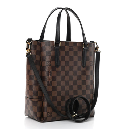 Louis Vuitton Damier Ebene Belmont PM Black 3 of 8