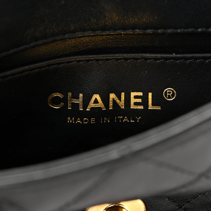 Chanel Lambskin Quilted Enamel CC Waist Bag With Pouch Black 7 of 16