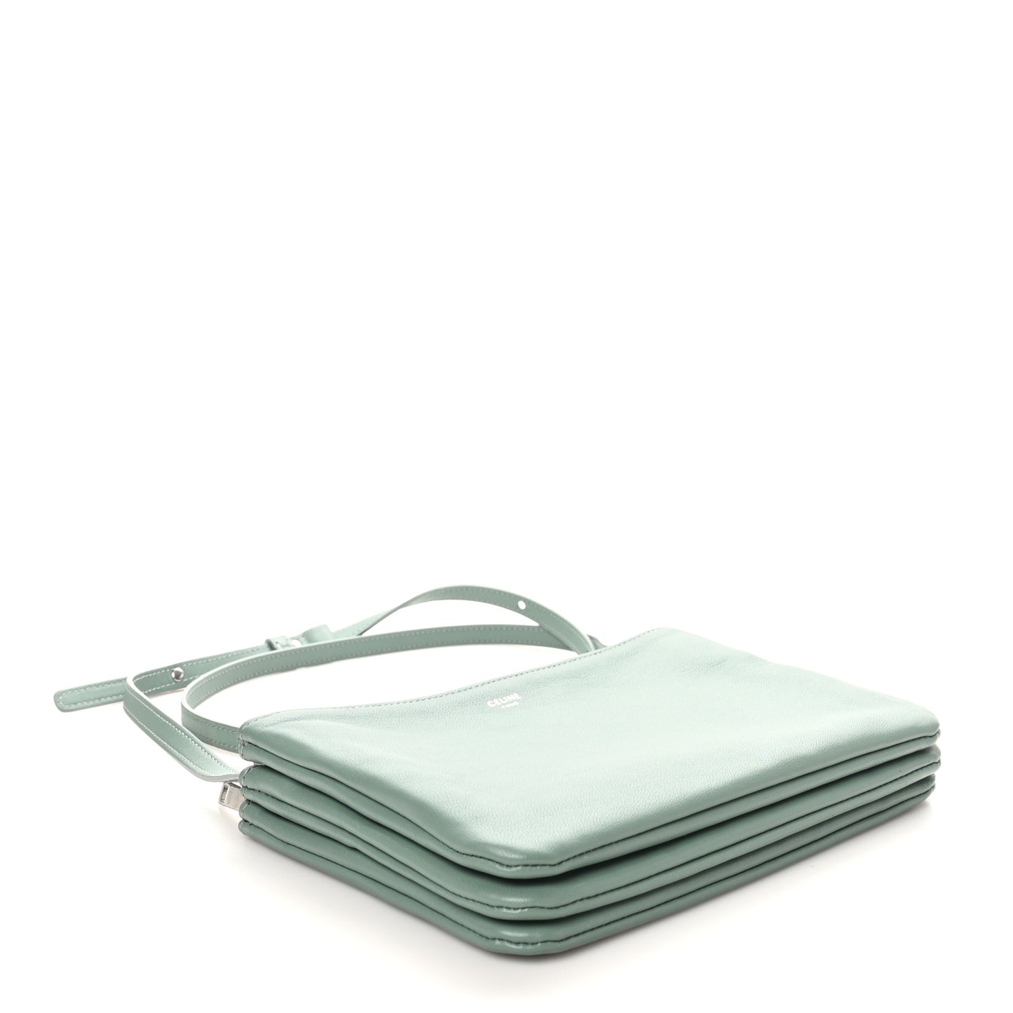 Lambskin Small Trio Crossbody Bag Celadon
