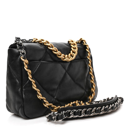Chanel Lambskin Quilted Medium Chanel 19 Flap Black 3 of 9