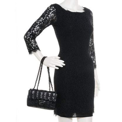 Chanel Lambskin Vertical Stitch Small Flap Black 2 of 8