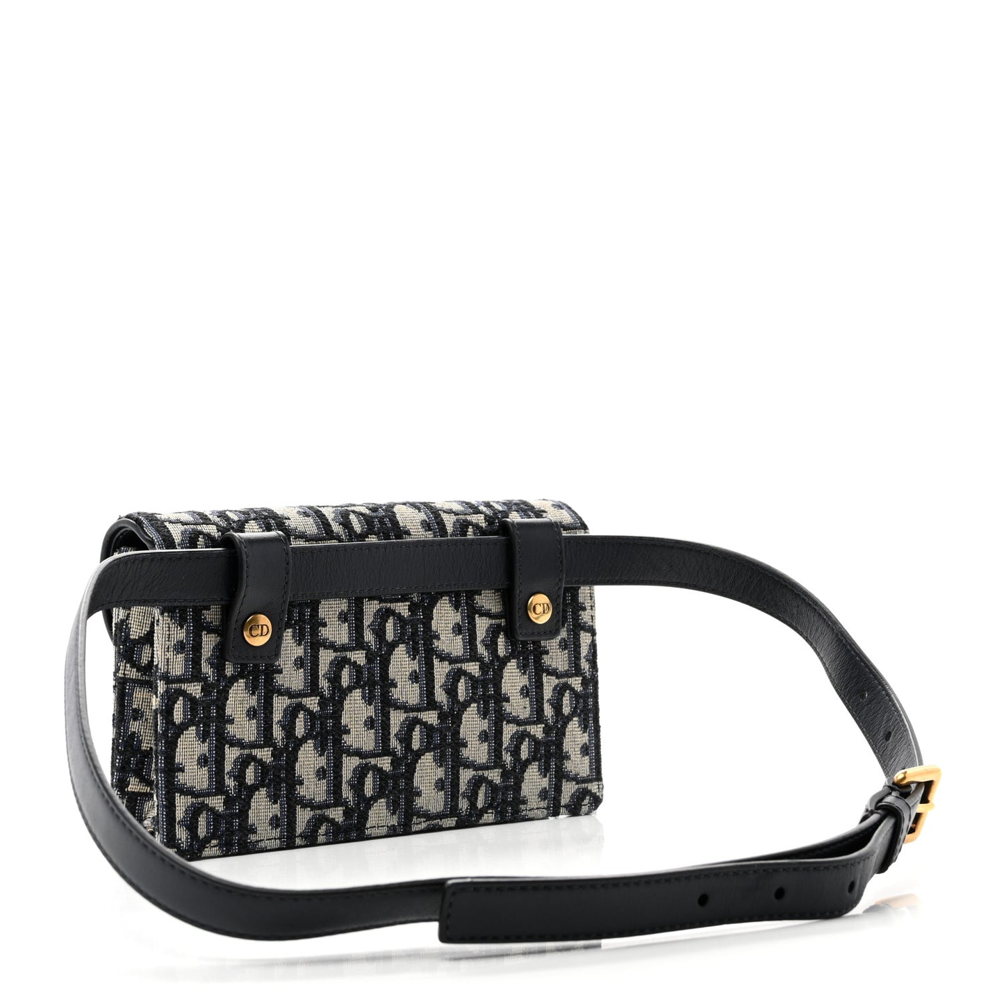 Oblique Saddle Belt Bag Blue