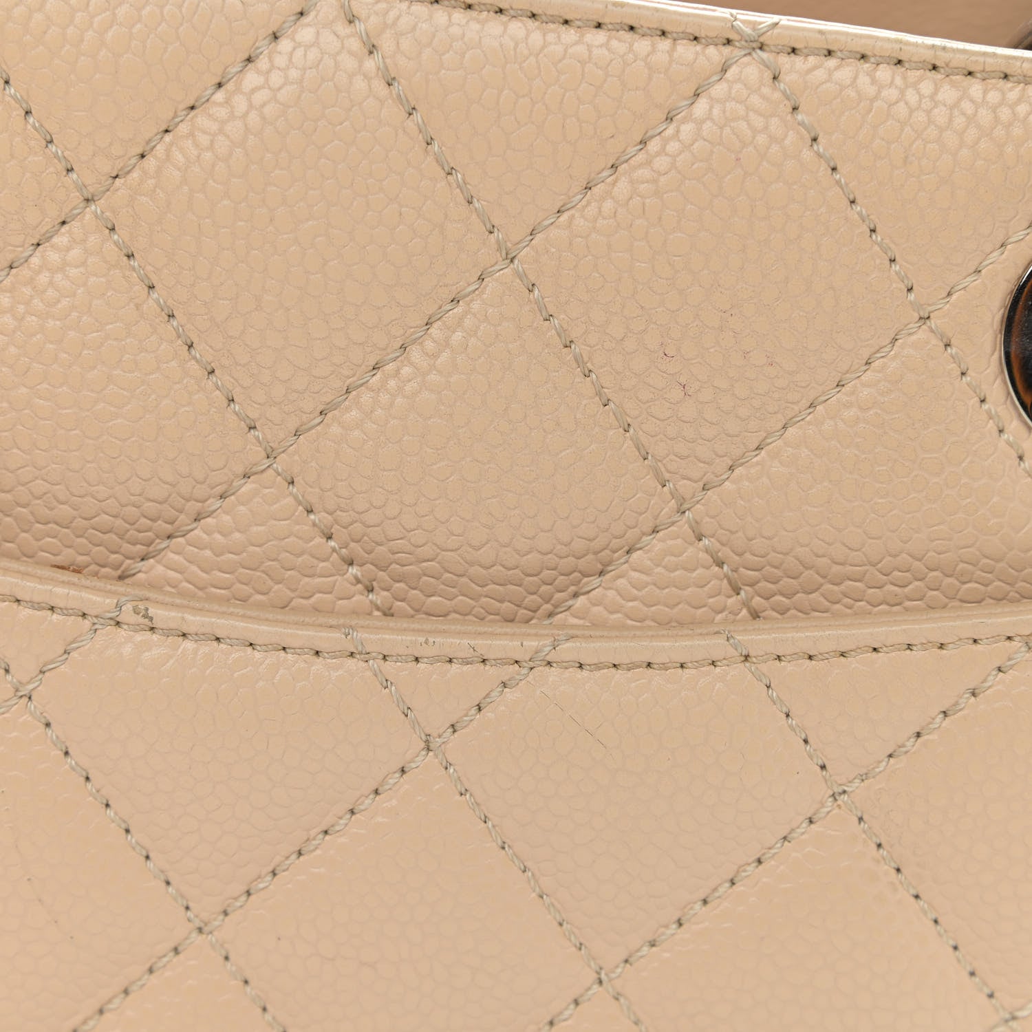 Chanel Caviar Quilted Grand Shopping Tote GST Beige Clair 13 of 15