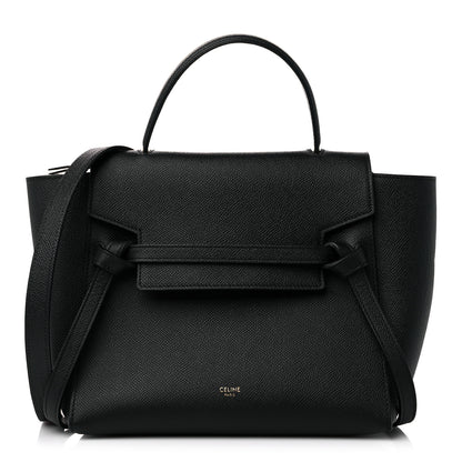 Celine Grained Calfskin Micro Belt Bag Black 1 of 9