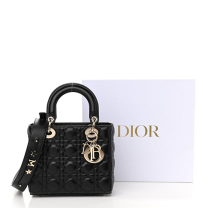 Christian Dior Lambskin Cannage Small My ABCDior Lady Dior Black 10 of 10