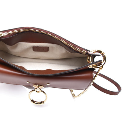 Chloe Calfskin Tess Mini Crossbody Bag Sepia Brown 4 of 9