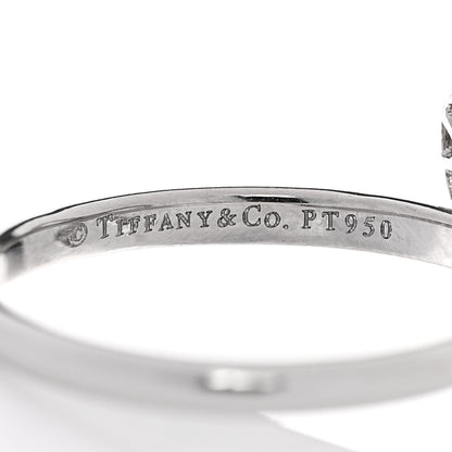 Tiffany Platinum Diamond Bow Ring 53 6.5 4 of 4