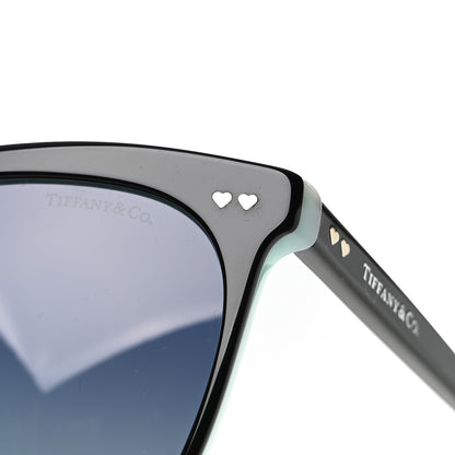 Tiffany Acetate TF4140-F Heart Sunglasses Black Blue 9 of 10