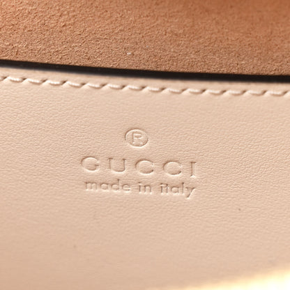 Gucci Calfskin Matelasse Diagonal Mini Interlocking G Heart Shoulder Bag Mystic White 6 of 12