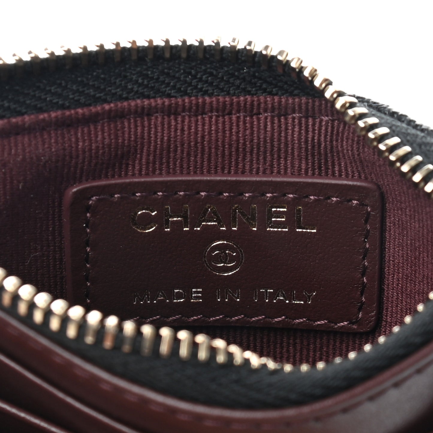 Caviar Quilted Compact Zipped Pocket Wallet Black