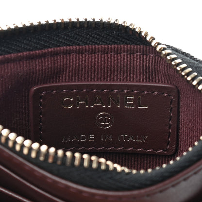Chanel Caviar Quilted Compact Zipped Pocket Wallet Black 6 of 8