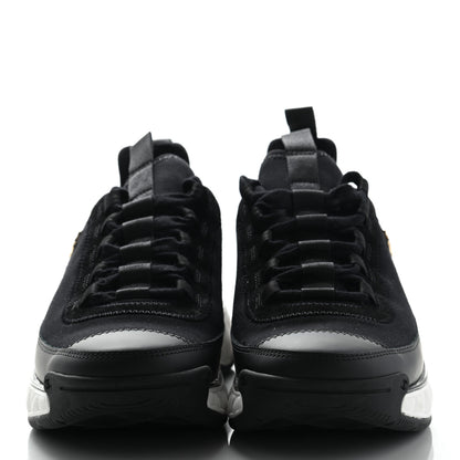 Chanel Velvet Calfskin Mixed Fibers CC Sneakers 38 Black 2 of 10