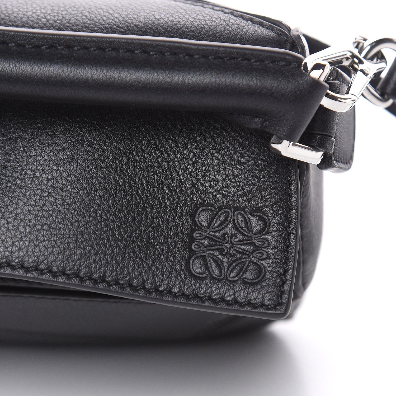 Loewe Calfskin Mini Puzzle Bag Black 10 of 10