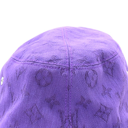 Louis Vuitton Monogram Denim Essential Bucket Hat 60 Violet 9 of 9