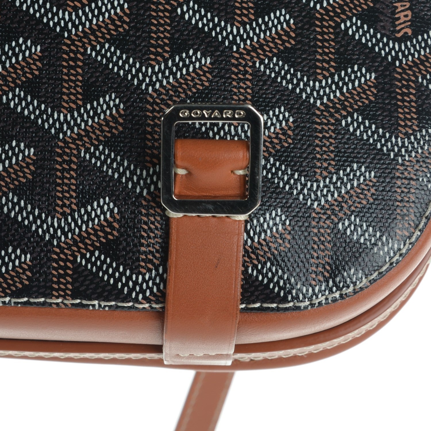 Goyard Goyardine Belvedere PM Messenger Bag Black Gold 7 of 7