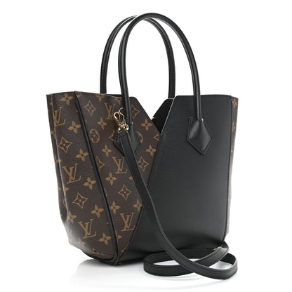 Louis Vuitton Calfskin Monogram Kimono Tote PM Black 3 of 10