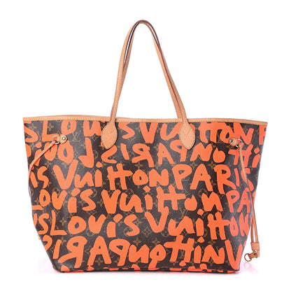 Louis Vuitton Monogram Graffiti Neverfull GM Orange 1 of 9
