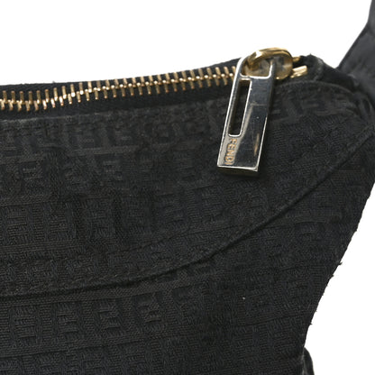 Fendi Zucchino Vitello Shoulder Bag Black 12 of 12