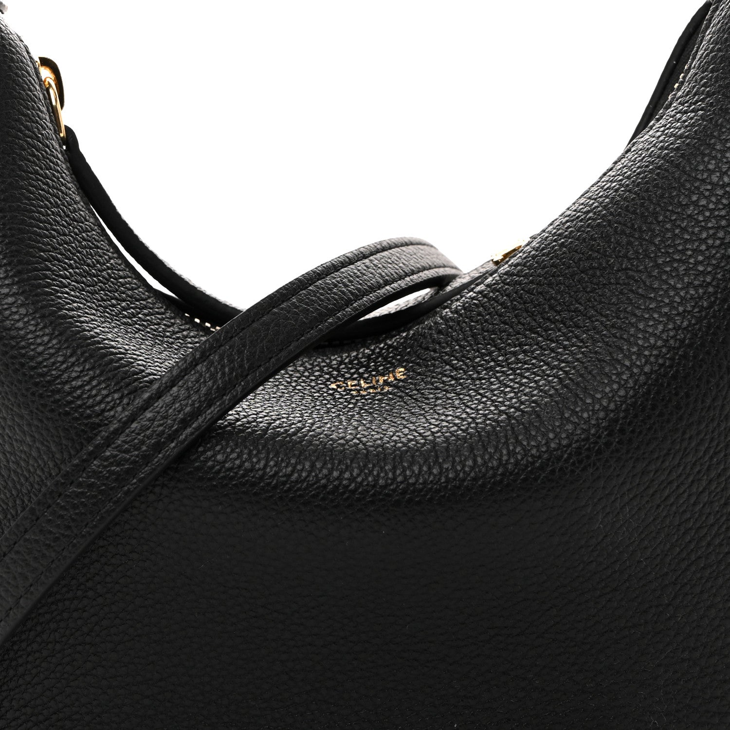 Celine Supple Grained Calfskin Teen Lulu Shoulder Bag Black 8 of 10