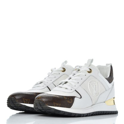 Louis Vuitton Calfskin Monogram Run Away Sneakers 39 White 3 of 9
