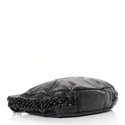 Chanel Calfskin Modern Chain Rhodoid Hobo Black 4 of 11