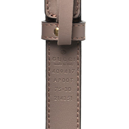 Gucci Calfskin Double G 20mm Belt 75 30 Porcelain Rose 4 of 6