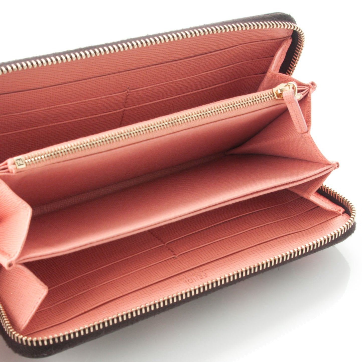 Zucca Spalmati Saint Bamboline Zip Around Wallet Tobacco