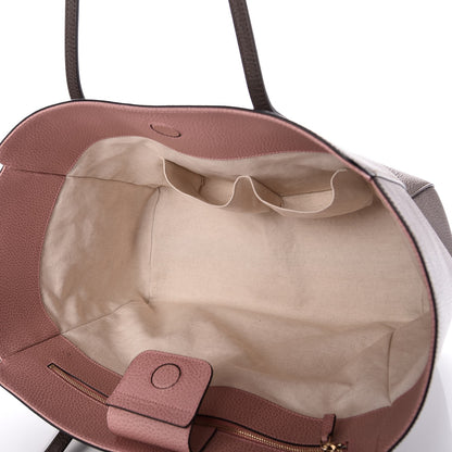 Gucci Dollar Calfskin Medium Swing Tote Grey Field Soft Pink 5 of 8