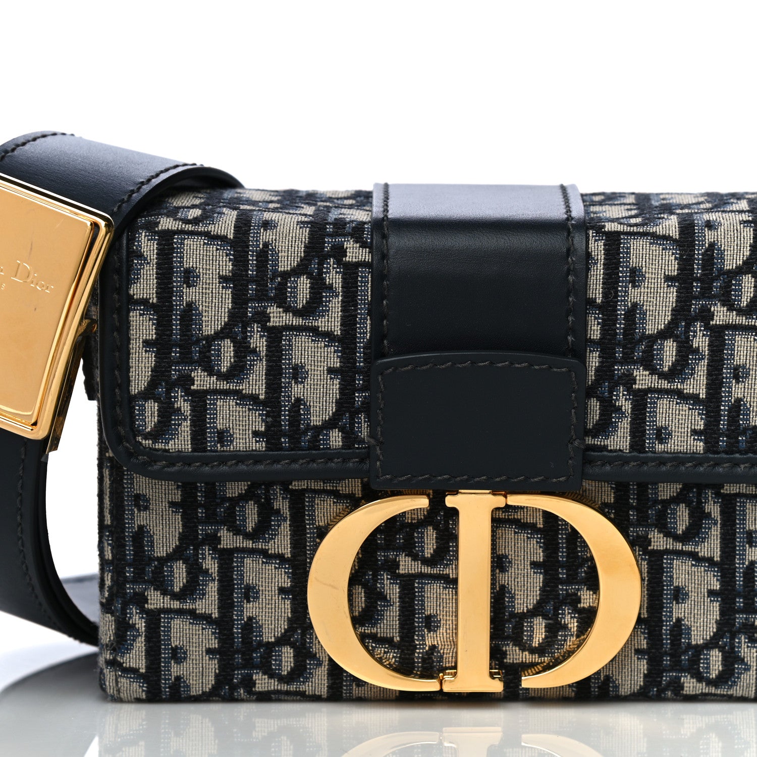 Christian Dior Oblique 30 Montaigne Box Bag Blue 8 of 21