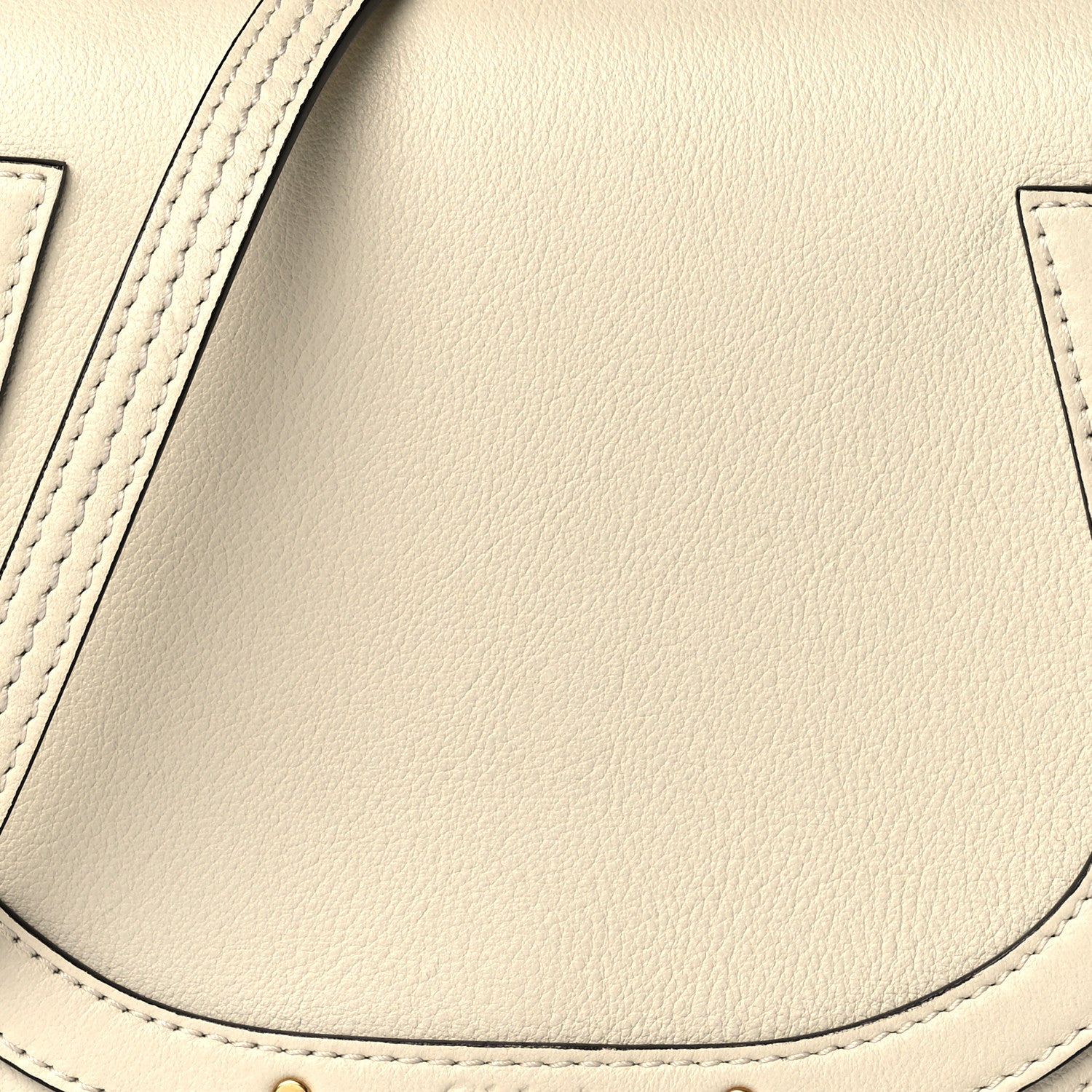 Chloe Calfskin Suede Small Nile Bracelet Bag Off White 9 of 11