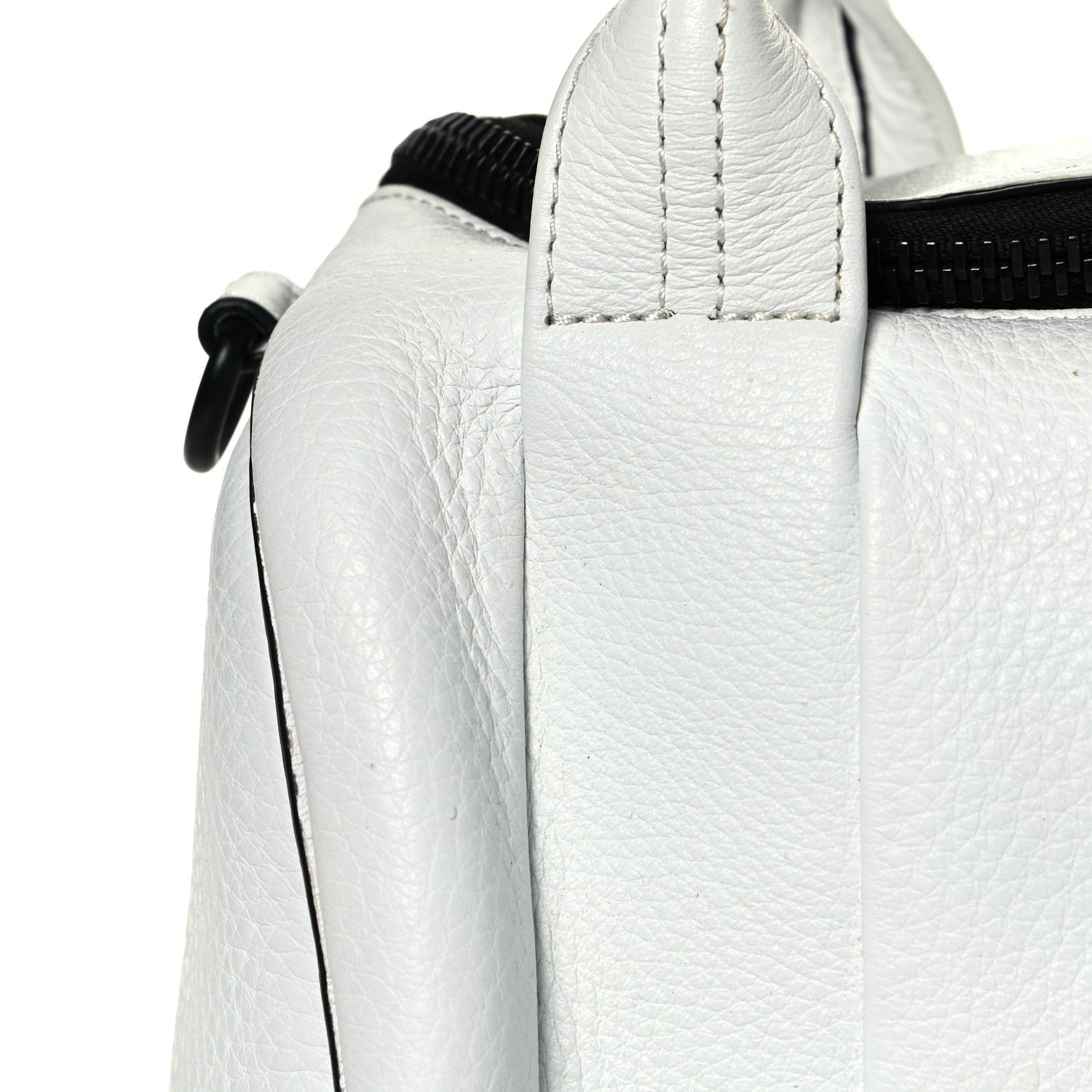 Alexander Wang Pebbled Lambskin Rockie White Black Hardware 13 of 17