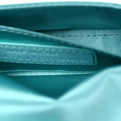Fendi X TIFFANY Satin Silk Sterling Silver Nano Maxi Buckle Baguette Tiffany Blue 6 of 17
