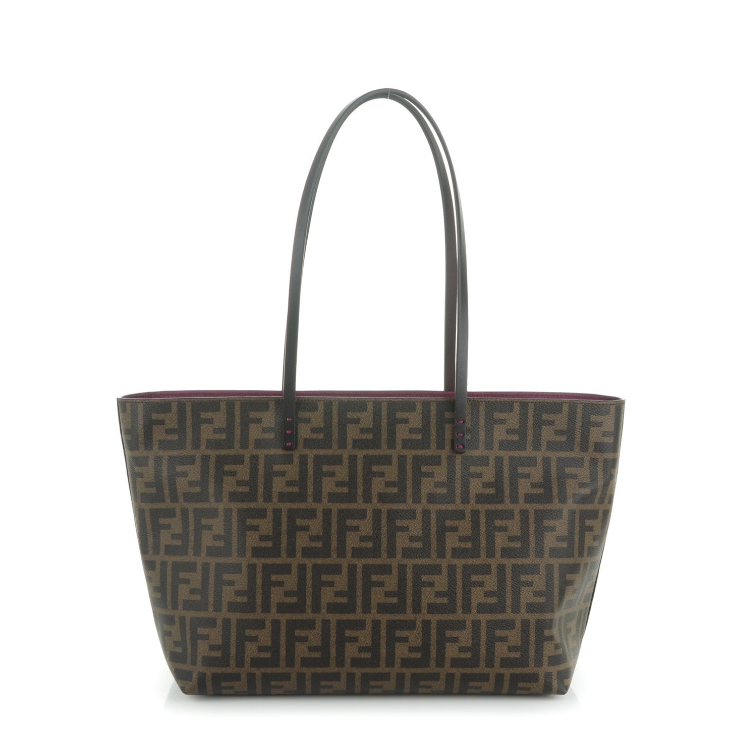 Zucca Spalmati Small Roll Tote Tobacco Fuxia