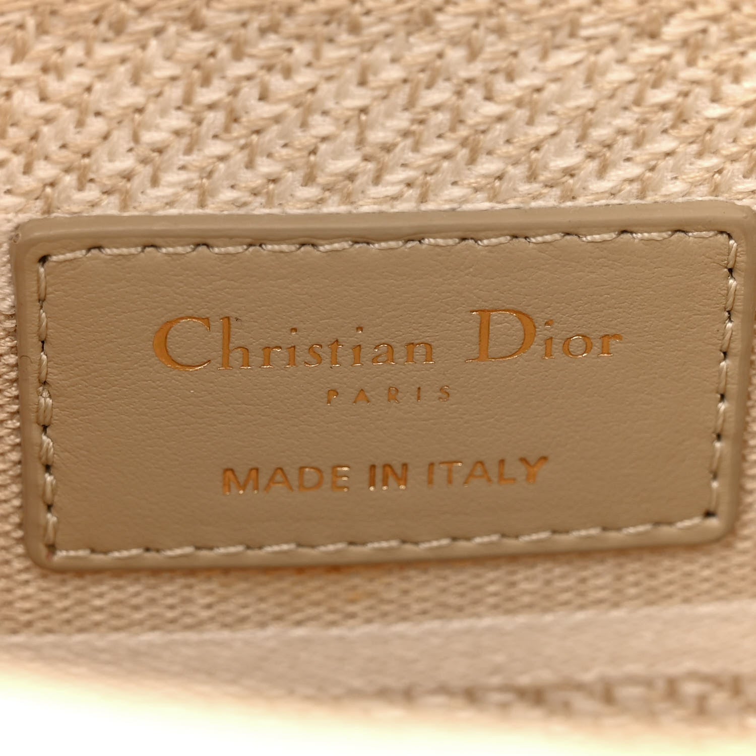 Christian Dior Canvas Embroidered Medium Stripes Lady D-Lite Beige 6 of 11