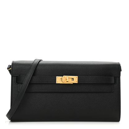 Hermes Epsom Kelly Wallet To Go Black 1 of 9