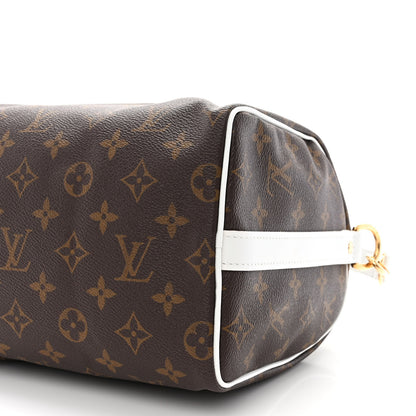 Louis Vuitton Monogram LV Match Speedy Bandouliere 25 White 9 of 9