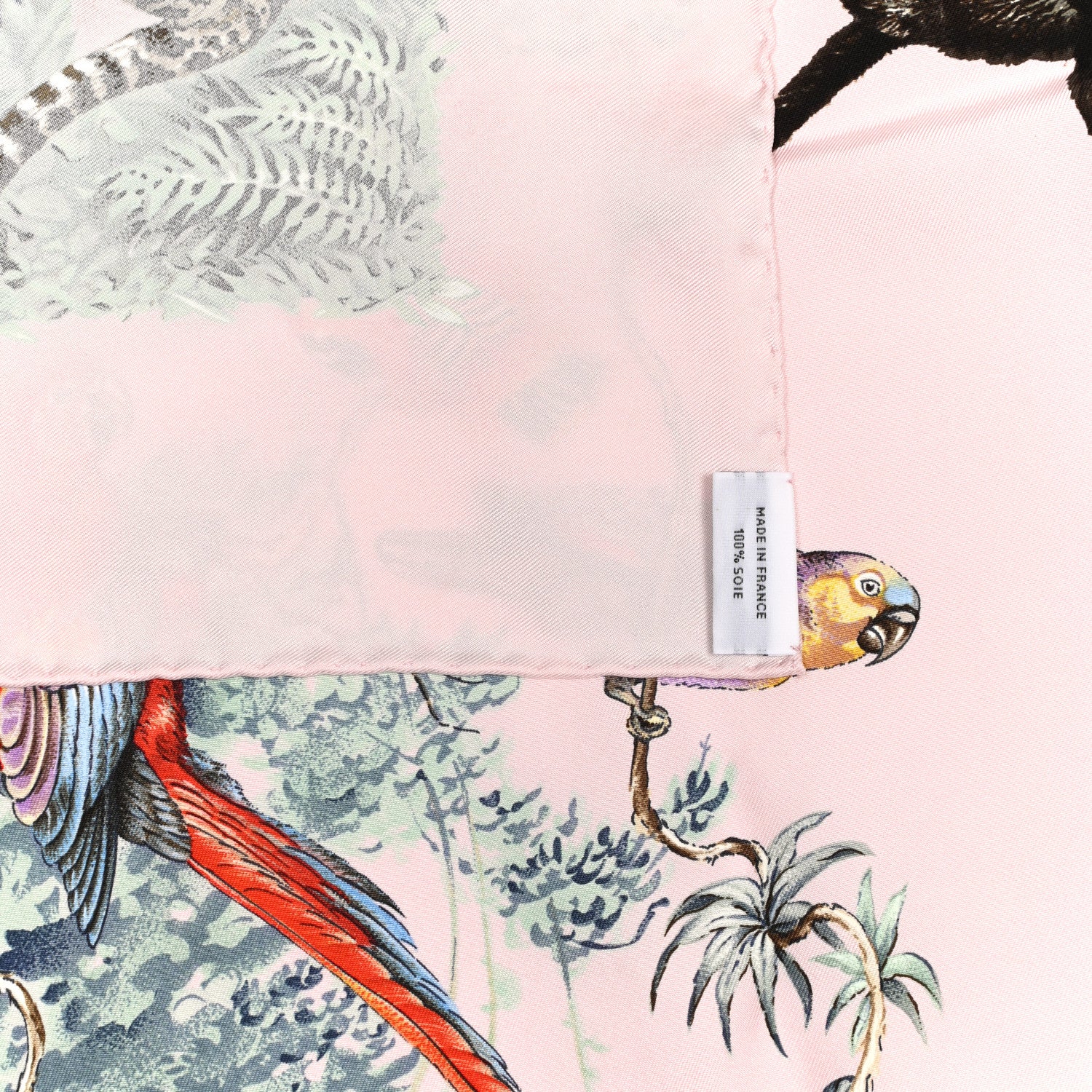 Hermes Silk Equateur Scarf 90 Rose Pale Aqua Taupe 5 of 6