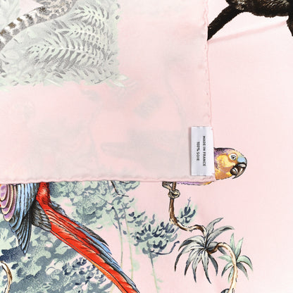 Hermes Silk Equateur Scarf 90 Rose Pale Aqua Taupe 5 of 6